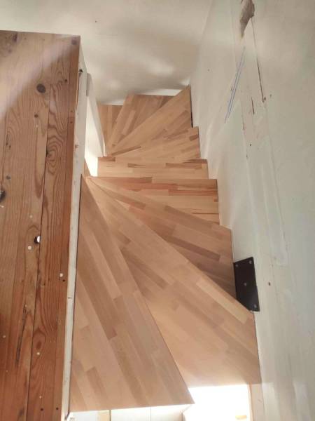 Marche Hêtre Lamellé coller