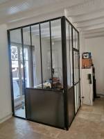 Notre zone d'activité pour ce service Création de verrière coulissante en acier avec motifs personnalisés pour cuisines et bureaux par un artisan métallier qualifié