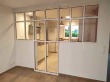 Notre zone d'activité pour ce service Fabrication de verrière intérieure en acier fixe avec vitrage clair pour apporter luminosité et style moderne par un artisan métallier