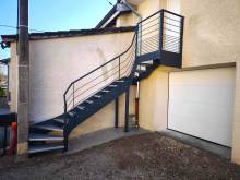 Notre zone d'activité pour ce service Création d’escalier en acier quart tournant intérieur pour optimiser les espaces restreints par un spécialiste en métallerie